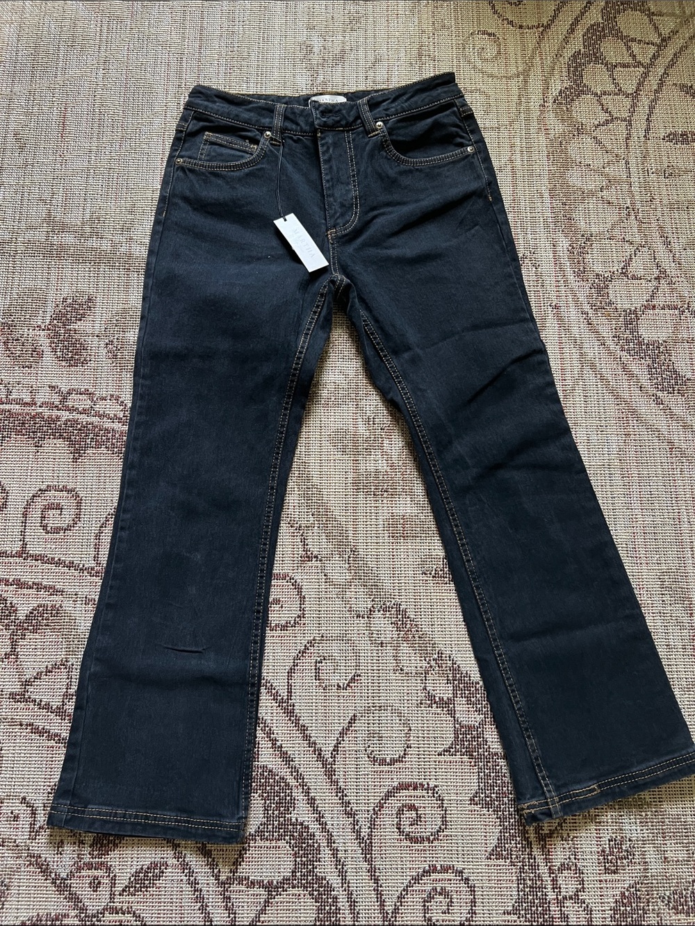 Martha Stewart Black Flared Jeans